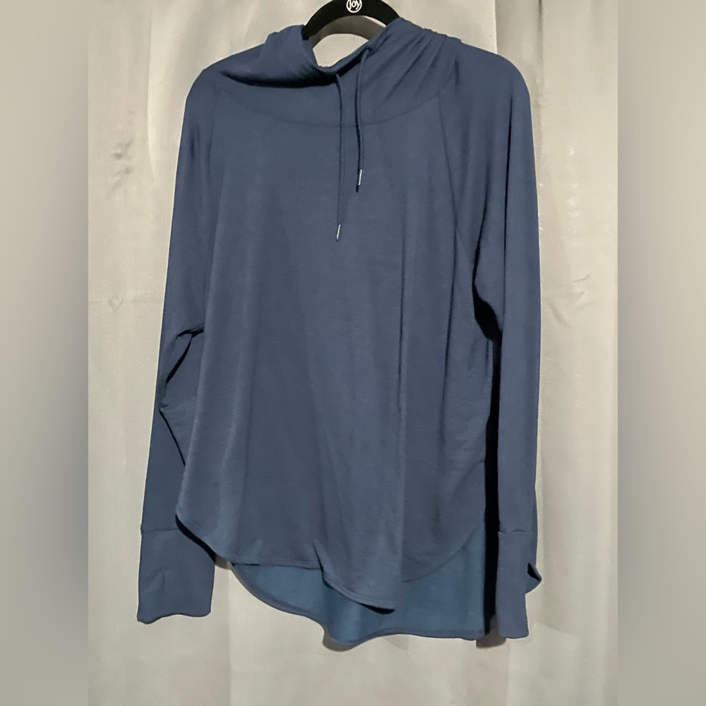 Navy blue workout hoodie